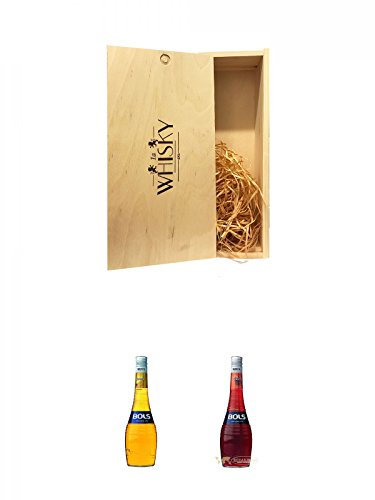 1a Whisky Holzbox für 2 Flaschen mit Schiebedeckel + Bols Creme Bananenlikör Holland 0,7 Liter + Bols Cherry Brandy Kirschlikör Holland 0,7 Liter 1a Whisky Holzbox für 2 Flaschen mit Schiebedeckel + Bols Creme Bananenlikör Holland 0,7 Liter + Bols Cherry Brandy Kirschlikör Holland 0,7 Liter von Unbekannt