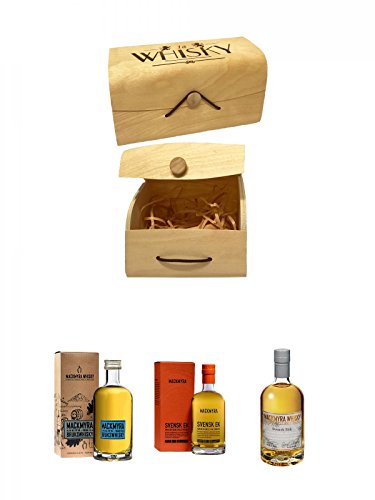 1a Whisky Holzbox mit Flexdeckel groß + Mackmyra Bruks Svensk Single Malt 0,05 Liter Miniatur + Mackmyra Svenks Ek Single Malt 0,05 Liter Miniatur + Mackmyra Svens Rök Single Malt 0,05 Liter Miniatur 1a Whisky Holzbox mit Flexdeckel groß + Mackmyra Bruks Svensk Single Malt 0,05 Liter Miniatur + Mackmyra Svenks Ek Single Malt 0,05 Liter Miniatur + Mackmyra Svens Rök Single Malt 0,05 Liter Miniatur von Unbekannt