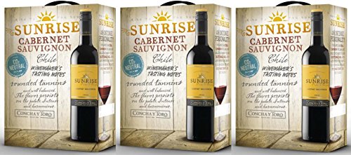 3 x SUNRISE CABERNET SAUVIGNON CONCHA Y TORO 3 LITER BOX Incl. Goodie von Flensburger Handel von Unbekannt