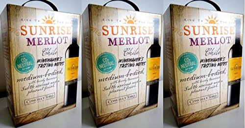 3 x SUNRISE MERLOT CONCHA Y TORO 3 LITER BAG IN BOX Incl. Goodie von Flensburger Handel von Unbekannt