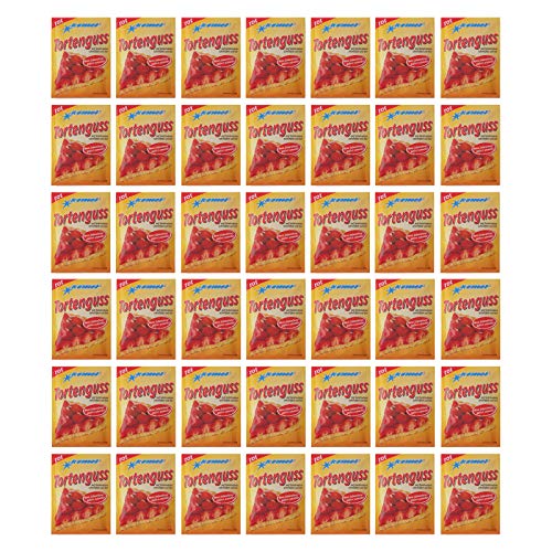 42er Pack Komet Tortenguss rot (42 x 15 g) für 375 ml Wasser oder Fruchtsaft auf Gelatinebasis von Unbekannt