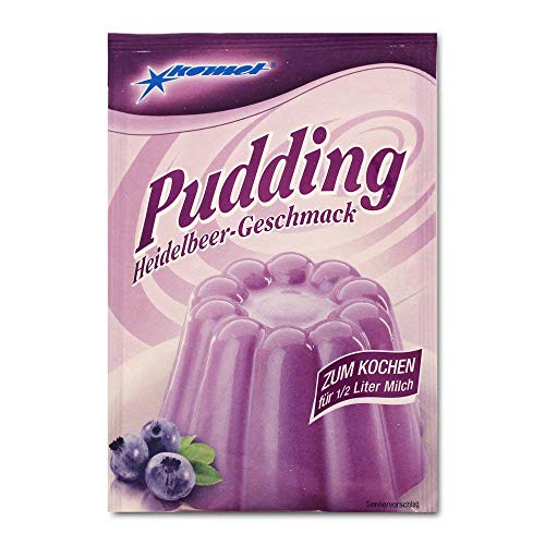 5er Pack Komet Pudding Heidelbeer-Geschmack (5 x 40 g) zum Kochen Puddingpulver Dessert Puddingdessert von Unbekannt