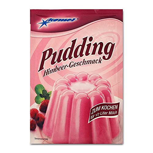 5er Pack Komet Pudding Himbeer-Geschmack (5 x 40 g) zum Kochen Puddingpulver Dessert Puddingdessert von Unbekannt