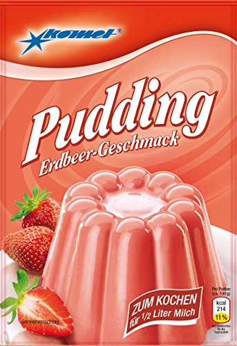 5x Pudding Erdbeer-Geschmack von Komet 5x Pudding Erdbeer-Geschmack von Komet von Unbekannt