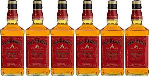 6 Flaschen Jack Daniels Tennessee Fire Whisky a 0,7l 35% vol. von Jack Daniel's