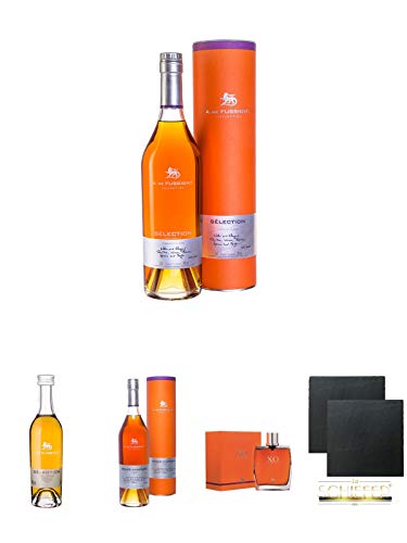 A. De Fussigny ADF Selection mit Geschenkpackung 0,7 Liter + A. De Fussigny ADF Selection MINIATUR 0,05 Liter + A. De Fussigny ADF VSOP Grand Champagne 0,7 Liter + A. De Fussigny ADF XO Fine Champagne 0,7 Liter + Schiefer Glasuntersetzer eckig ca. 9,5 cm A. De Fussigny ADF Selection mit Geschenkpackung 0,7 Liter + A. De Fussigny ADF Selection MINIATUR 0,05 Liter + A. De Fussigny ADF VSOP Grand Champagne 0,7 Liter + A. De Fussigny ADF XO Fine Champagne 0,7 Liter + Schiefer Glasuntersetzer eckig ca. 9,5 cm von Unbekannt