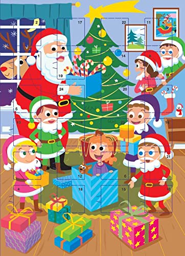Adventskalender Weihnachtsmann mit Kinder Weihnachten Schokoladenkalender Christmas von Unbekannt