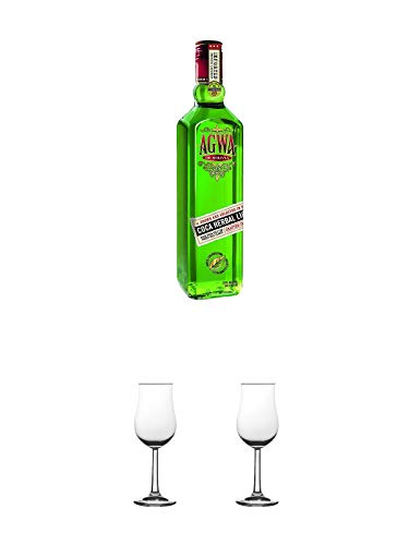 Agwa de Bolivia Likör aus der Kokapflanze mit Ginseng 0,7 Liter + 2 Bugatti Nosing Gläser mit Eichstrich 2cl und 4cl Agwa de Bolivia Likör aus der Kokapflanze mit Ginseng 0,7 Liter + 2 Bugatti Nosing Gläser mit Eichstrich 2cl und 4cl von Unbekannt