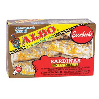 Albo Span. Sardinen mHuG "Escabeche", 6er Pack (6 x 120 g) von Albo