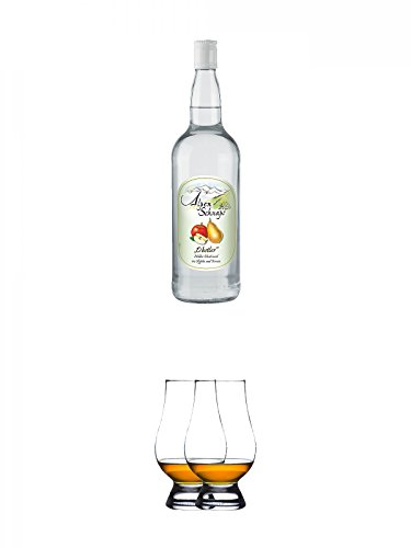 Alpenschnaps Steinbeisser Obstler 1,0 Liter + The Glencairn Glas Stölzle 2 Stück von Unbekannt