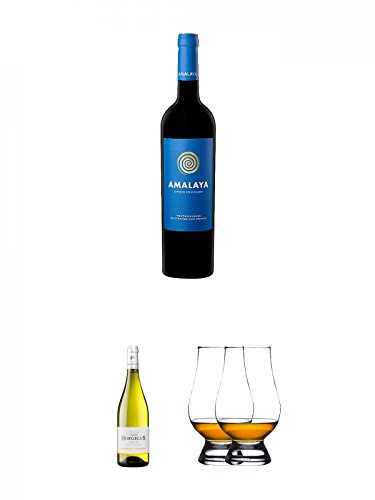 Amalaya Tinto (blaues Label) Wein Argentinien 0,75 Liter + Domaine Horgelus Blanc 0,75 Liter + The Glencairn Glass Whisky Glas Stölzle 2 Stück von Unbekannt