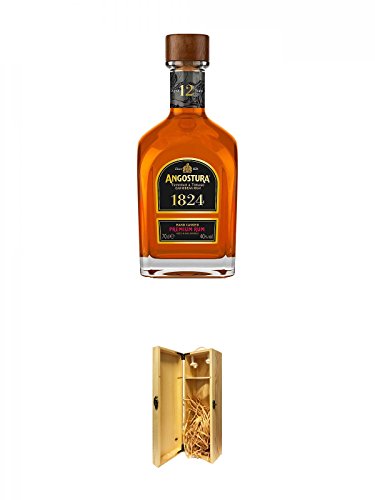 Angostura 1824 12 Jahre Rum Trinidad & Tobago 0,7 Liter + 1a Whisky Holzbox für 1 Flasche mit Hakenverschluss Angostura 1824 12 Jahre Rum Trinidad & Tobago 0,7 Liter + 1a Whisky Holzbox für 1 Flasche mit Hakenverschluss von Unbekannt