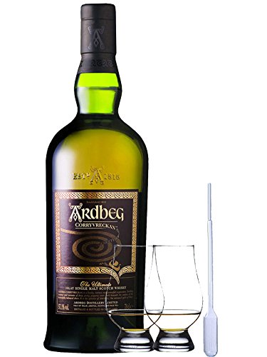 Ardbeg Corryvreckan Islay Single Malt Whisky 0,7 Liter + 2 Glencairn Gläser und Eingewpipette Ardbeg Corryvreckan Islay Single Malt Whisky 0,7 Liter + 2 Glencairn Gläser und Eingewpipette von Unbekannt