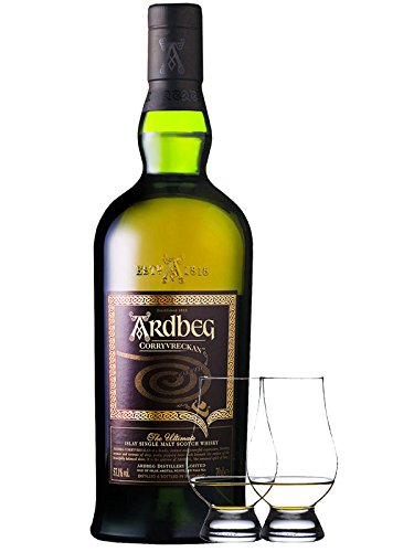 Ardbeg Corryvreckan Islay Single Malt Whisky 0,7 Liter + 2 Glencairn Gläser von Unbekannt