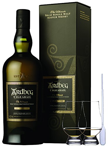Ardbeg Uigeadail Islay Single Malt Whisky 0,7 Liter + 2 Glencairn Gläser von Unbekannt
