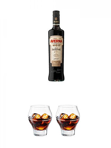 Averna DON SALVATORE Italien 0,7 Liter + Averna Glas ohne Eichstrich + Averna Glas ohne Eichstrich von Unbekannt
