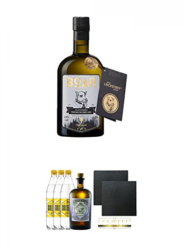 BOAR Premium Dry Gin Schwarzwald Dry Gin 0,5 Liter + Monkey 47 Gin & 3 x 1,0 Liter Goldberg BIG Tonic Set + Schiefer Glasuntersetzer eckig ca. 9,5 cm Ø 2 Stück BOAR Premium Dry Gin Schwarzwald Dry Gin 0,5 Liter + Monkey 47 Gin & 3 x 1,0 Liter Goldberg BIG Tonic Set + Schiefer Glasuntersetzer eckig ca. 9,5 cm Ø 2 Stück von Unbekannt