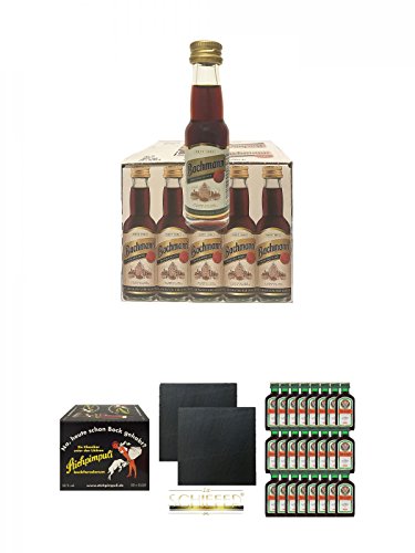 Bachmann 20 x 0,02 + Stichpimpuli 20 x 0,02 Liter + Jägermeister 24 x 4 cl Geschenkset Bachmann 20 x 0,02 + Stichpimpuli 20 x 0,02 Liter + Jägermeister 24 x 4 cl Geschenkset von Diverse
