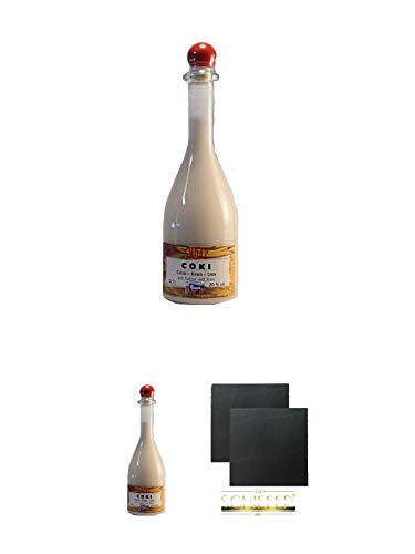 Bauer Coki Kokos-Kirschlikör 20% 0,5 Liter + Bauer Coki Kokos-Kirschlikör 20% 0,5 Liter + Schiefer Glasuntersetzer eckig ca. 9,5 cm Ø 2 Stück Bauer Coki Kokos-Kirschlikör 20% 0,5 Liter + Bauer Coki Kokos-Kirschlikör 20% 0,5 Liter + Schiefer Glasuntersetzer eckig ca. 9,5 cm Ø 2 Stück von Unbekannt