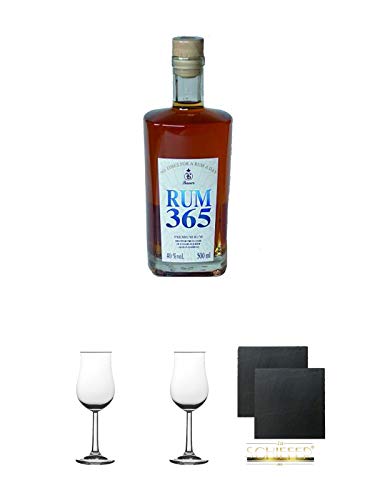 Bauer RUM 365 40% 0,5 Liter + 2 Bugatti Nosing Gläser mit Eichstrich 2cl und 4cl + 2 Schiefer Glasuntersetzer eckig ca. 9,5 cm Ø Bauer RUM 365 40% 0,5 Liter + 2 Bugatti Nosing Gläser mit Eichstrich 2cl und 4cl + 2 Schiefer Glasuntersetzer eckig ca. 9,5 cm Ø von Unbekannt