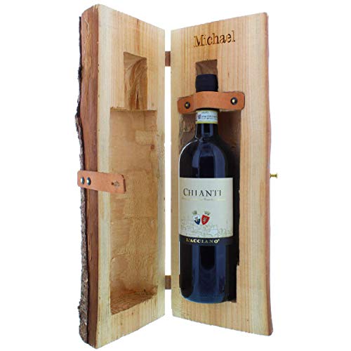 Baumstamm-Weinholzkiste mit einer Flasche Chianti-Wein I mit Ihrer Wunsch-Gravur I italienischer Chianti-Rotwein I 0,75 Liter Baumstamm-Weinholzkiste mit einer Flasche Chianti-Wein I mit Ihrer Wunsch-Gravur I italienischer Chianti-Rotwein I 0,75 Liter von Nicht Verfügbar