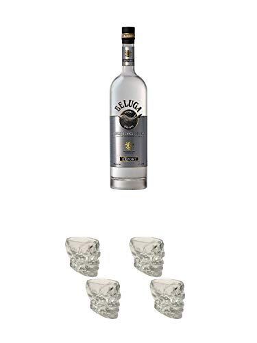 Beluga Noble Russischer Vodka 0,7 Liter + Wodka Totenkopf Shotglas 2 Stück + Wodka Totenkopf Shotglas 2 Stück Beluga Noble Russischer Vodka 0,7 Liter + Wodka Totenkopf Shotglas 2 Stück + Wodka Totenkopf Shotglas 2 Stück von Unbekannt