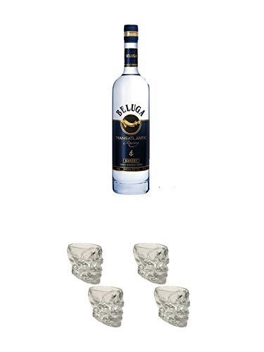 Beluga Transatlantic Vodka 0,7 Liter + Wodka Totenkopf Shotglas 2 Stück + Wodka Totenkopf Shotglas 2 Stück Beluga Transatlantic Vodka 0,7 Liter + Wodka Totenkopf Shotglas 2 Stück + Wodka Totenkopf Shotglas 2 Stück von Unbekannt