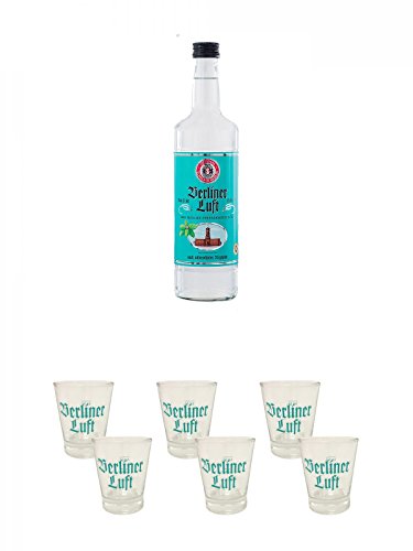 Berliner Luft Pfefferminzlikör 0,7 Liter + Berliner Luft Shot Glas 4cl 6 Stück Berliner Luft Pfefferminzlikör 0,7 Liter + Berliner Luft Shot Glas 4cl 6 Stück von Diverse