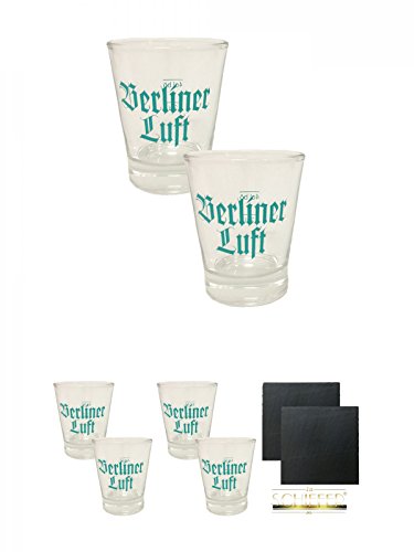Berliner Luft Shot Glas 4cl 2 Stück + Berliner Luft Shot Glas 4cl 2 Stück + Berliner Luft Shot Glas 4cl 2 Stück + Schiefer Glasuntersetzer eckig ca. 9,5 cm Ø 2 Stück Berliner Luft Shot Glas 4cl 2 Stück + Berliner Luft Shot Glas 4cl 2 Stück + Berliner Luft Shot Glas 4cl 2 Stück + Schiefer Glasuntersetzer eckig ca. 9,5 cm Ø 2 Stück von Diverse