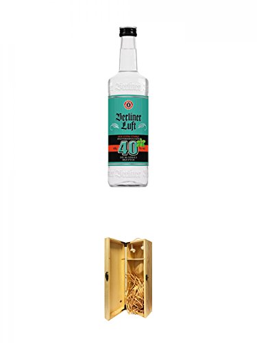 Berliner Luft Strong Extra Starker Pfefferminzlikör 40% 1,0 Liter + 1a Whisky Holzbox für 1 Flasche mit Hakenverschluss Berliner Luft Strong Extra Starker Pfefferminzlikör 40% 1,0 Liter + 1a Whisky Holzbox für 1 Flasche mit Hakenverschluss von Unbekannt
