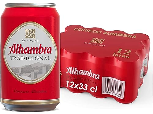 Bier Alhambra Tradicional 12x33cl (Pack 12 Dosen) von ALHAMBRA