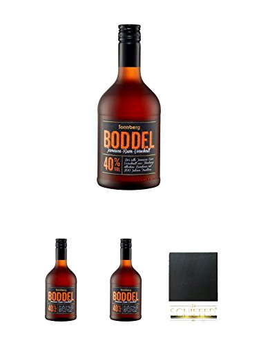 Boddel Rum-Verschnitt 40% 0,7 Liter + Boddel Rum-Verschnitt 40% 0,7 Liter + Boddel Rum-Verschnitt 40% 0,7 Liter + Schiefer Glasuntersetzer eckig ca. 9,5 cm Durchmesser Boddel Rum-Verschnitt 40% 0,7 Liter + Boddel Rum-Verschnitt 40% 0,7 Liter + Boddel Rum-Verschnitt 40% 0,7 Liter + Schiefer Glasuntersetzer eckig ca. 9,5 cm Durchmesser von Diverse