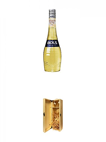 Bols Elderflower Holunderblüten Likör 0,7 Liter + 1a Whisky Holzbox für 1 Flasche mit Hakenverschluss von Unbekannt