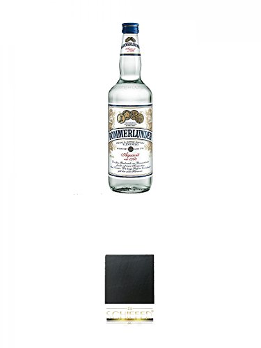 Bommerlunder Aquavit 0,7 Liter + Schiefer Glasuntersetzer eckig ca. 9,5 cm Durchmesser Bommerlunder Aquavit 0,7 Liter + Schiefer Glasuntersetzer eckig ca. 9,5 cm Durchmesser von Diverse