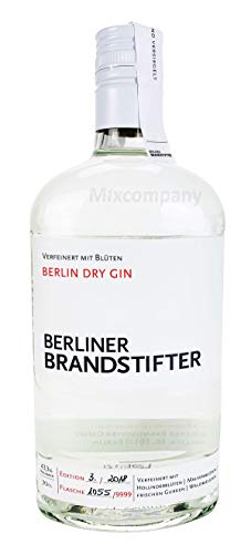 Brandstifter Berlin Dry Gin 0,7l (43,3% Vol) Bar Longdrink Cocktail Sammlung Gin Tonic- [Enthält Sulfite] von Unbekannt