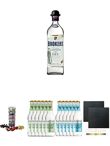 Brokers Premium London Dry Gin 47% 0,7 Liter Geschenkset von Unbekannt