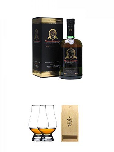 Bunnahabhain 12 Jahre Single Malt Whisky 0,7 Liter + The Glencairn Glass Whisky Glas Stölzle 2 Stück + 1a Whisky Holzbox für 2 Flaschen mit Schiebedeckel Bunnahabhain 12 Jahre Single Malt Whisky 0,7 Liter + The Glencairn Glass Whisky Glas Stölzle 2 Stück + 1a Whisky Holzbox für 2 Flaschen mit Schiebedeckel von Unbekannt