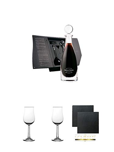 Cardenal Mendoza Brandy de Jerez NON PLUS ULTRA 45% 0,5 Liter + Nosing Gläser Kelchglas Bugatti mit Eichstrich 2cl und 4cl 1 Stück + Nosing Gläser Kelchglas Bugatti mit Eichstrich 2cl und 4cl 1 Stück + Schiefer Glasuntersetzer eckig ca. 9,5 cm Ø 2 Stück Cardenal Mendoza Brandy de Jerez NON PLUS ULTRA 45% 0,5 Liter + Nosing Gläser Kelchglas Bugatti mit Eichstrich 2cl und 4cl 1 Stück + Nosing Gläser Kelchglas Bugatti mit Eichstrich 2cl und 4cl 1 Stück + Schiefer Glasuntersetzer eckig ca. 9,5 cm Ø 2 Stück von Unbekannt