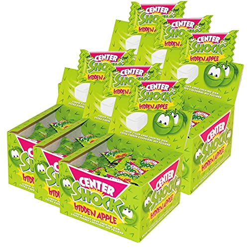 Center Shock Hidden Apple 100 Stück - Extra saurer Kaugummi (6er Pack) von Center Shock