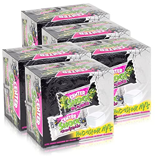 Center Shock Monster Mix 100 Stück - Extra saure Kaugummifüllung (5er Pack) von Unbekannt