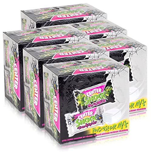Center Shock Monster Mix 100 Stück - Extra saure Kaugummifüllung (6er Pack) von Center Shock