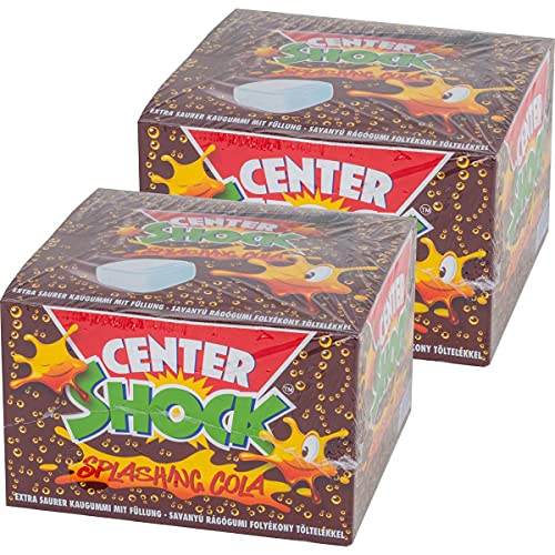 Center Shock Splashing Cola 100 Stück - Extra saurer Kaugummi (2er Pack) von Center Shock