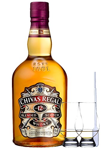 Chivas Regal 12 Jahre 0,7 Liter + 2 Glencairn Gläser + Einwegpipette 1 Stück von Chivas Regal