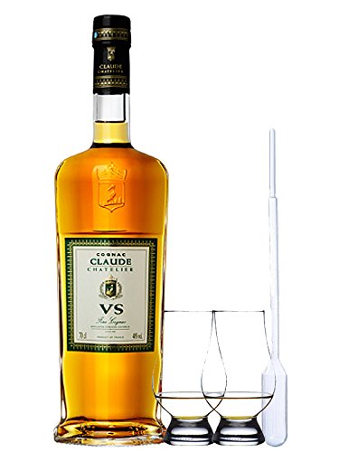 Claude Chatelier Cognac VS 0,7 Liter + 2 Glencairn Gläser und Einwegpipette von Unbekannt