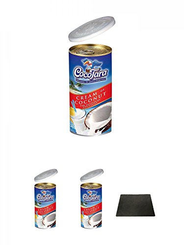 CocoTara Coco Tara CREAM OF COCONUT für exotische Cocktails 3 x 330 ml + Käseplatten - 1 er - Set 22 x 16 aus Schiefer von Unbekannt