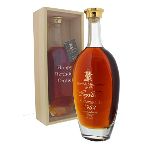 Cognac 1968 - Jahrgangscognac Albert de Montaubert 1968 mit individueller Personalisierung Cognac 1968 - Jahrgangscognac Albert de Montaubert 1968 mit individueller Personalisierung von Unbekannt