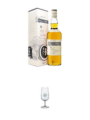 Cragganmore 12 Jahre Single Malt Whisky 0,7 Liter + Classic Malt Nosing Glas mit Aufschrift 1 Glas von Unbekannt