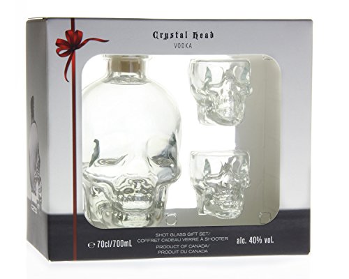 Crystal Head Vodka 0,7 Liter + 2 Totenkopf Gläser von Unbekannt