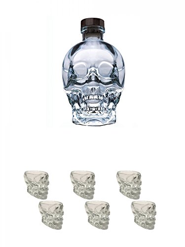 Crystal Head Vodka Magnumflasche 1,75 Liter + Crystal Head Glas Totenkopf aus Glas 2 Stück + Crystal Head Glas Totenkopf aus Glas 2 Stück + Crystal Head Glas Totenkopf aus Glas 2 Stück von Unbekannt