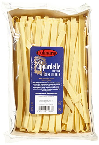 Culinaria Pappardelle all'uovo Frischei-Nudeln 12 mm, 4 Ei, 5er Pack (5 x 500 g) von *****